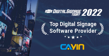 CAYIN Technology reconocido como el mejor proveedor de software de señalización digital para 2022